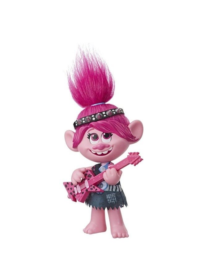 Trolls - Dreamworks Trolls World Tour Poptorock Poppy Singing Doll With 2 Different Looks And Sounds Toy Sings Trolls Just Want To Have Fun (English) - Image 1