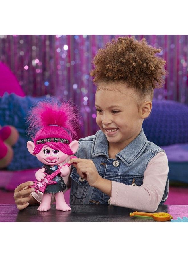 Trolls - Dreamworks Trolls World Tour Poptorock Poppy Singing Doll With 2 Different Looks And Sounds Toy Sings Trolls Just Want To Have Fun (English) - Image 1