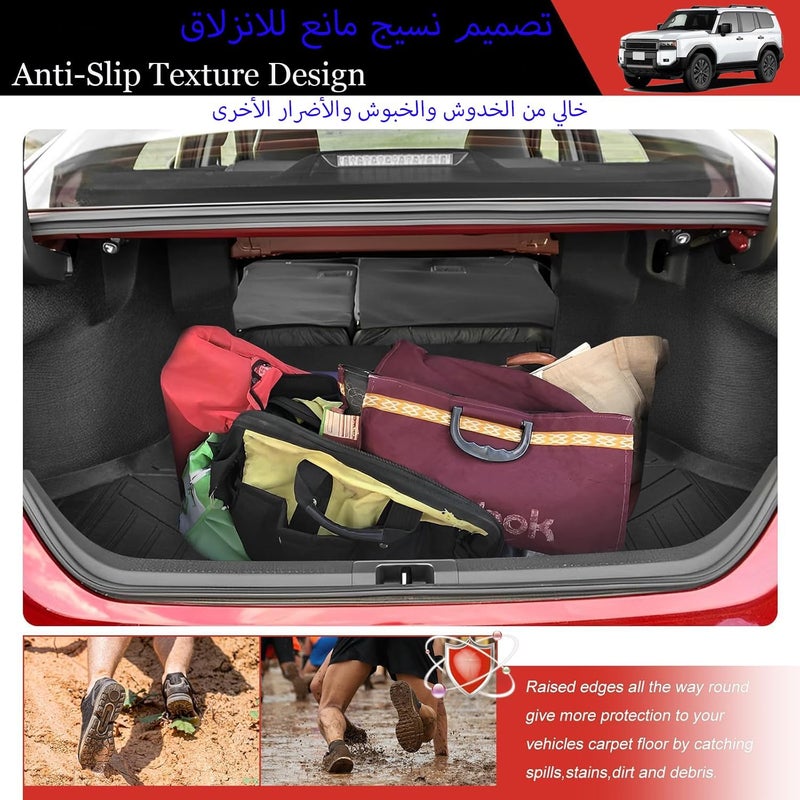 Delehehe LC250 Cargo Liner - Trunk Mat for Toyota Prado LC250 2024-2025,Custom Fit Car Trunk Mat,All Weather Cargo Mat for Prado LC250 Accessories,100% Protection TPE - Easy-to-Wash - Image 5