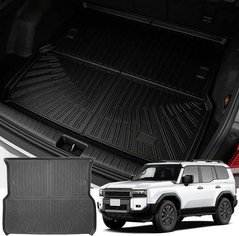 Delehehe LC250 Cargo Liner - Trunk Mat for Toyota Prado LC250 2024-2025,Custom Fit Car Trunk Mat,All Weather Cargo Mat for Prado LC250 Accessories,100% Protection TPE - Easy-to-Wash - Image 1