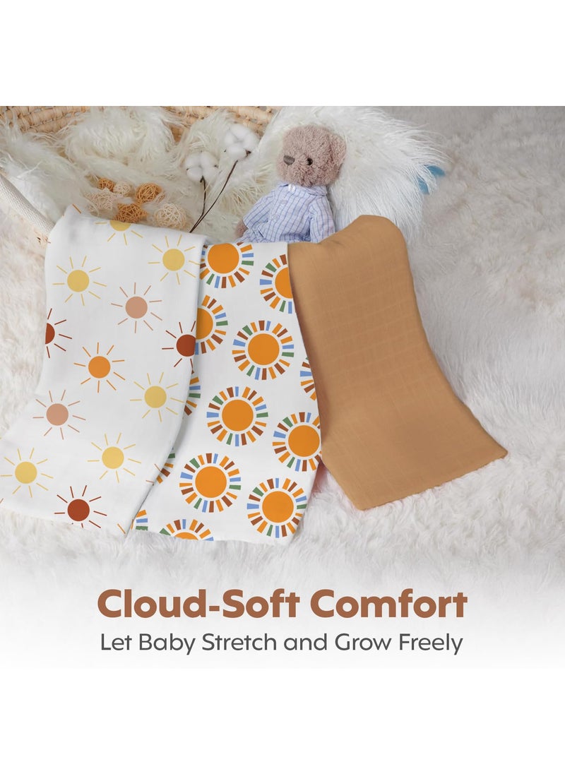 a baby cherry a baby cherry Swaddle for Newborn Baby Muslin Swaddle Baby Swaddle Wrap for Newborn Baby Wrapping Cloth for Newborn Blanket for 018 Months Pack of 3  - Image 4