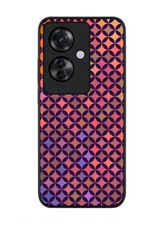 Stylizedd Rugged Black edge case for Oppo Reno11 F / Oppo F25 Pro 5G, Slim fit Soft Case Flexible Rubber Edges Anti Drop TPU Gel Thin Cover -  Wall Of Diamonds  - Image 1