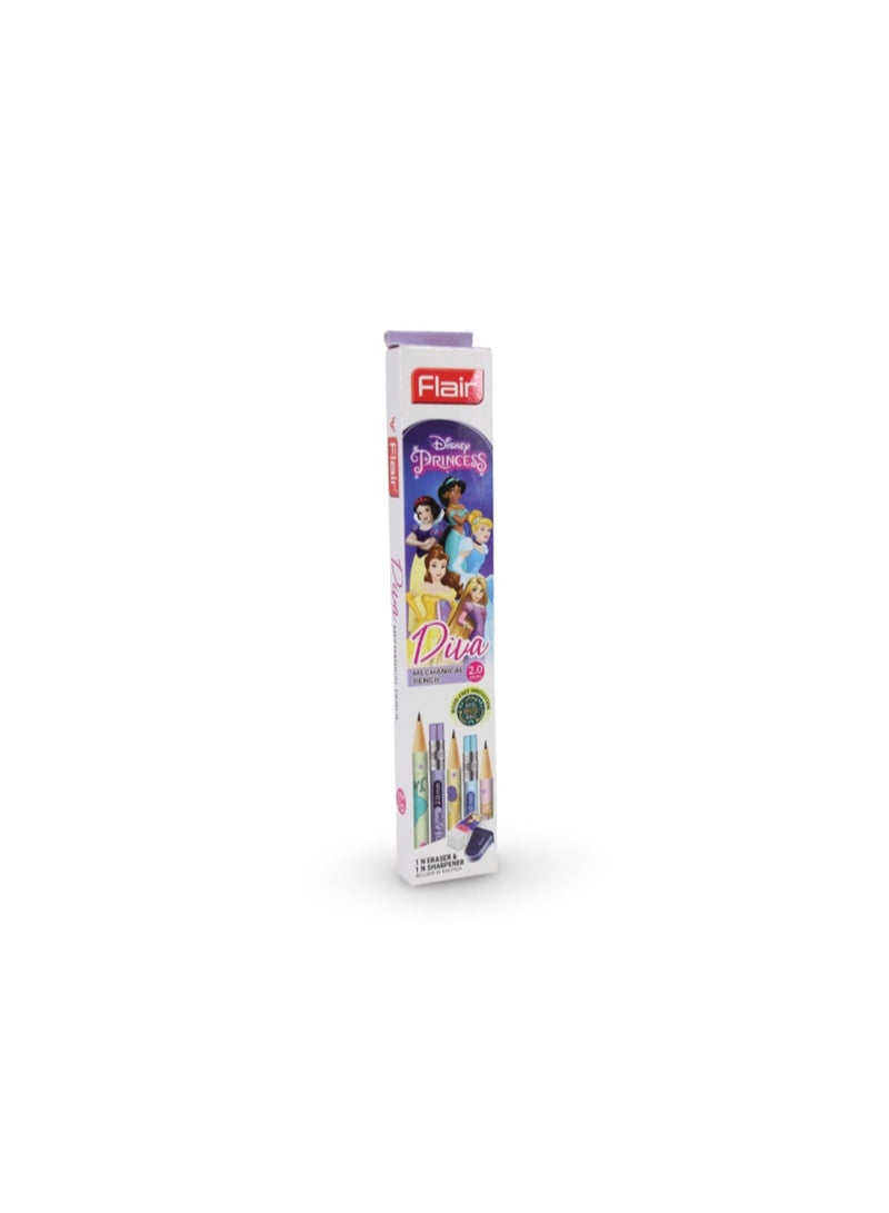فلير قلم رصاص ميكانيكي من مجموعة Flair Diva Disney Princess مقاس 2.0 مم - Image 1