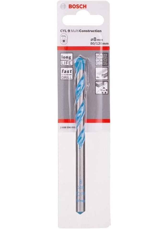 BOSCH BOSCH CYL-9 Multi-Construction Drill Bit 8mm – 8×120 mm - Image 1