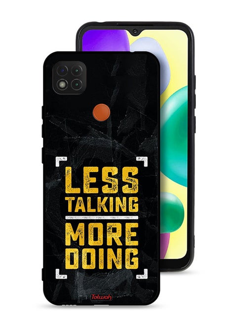 Xiaomi Redmi 9C Protective Case Cover Less Talking More Doing