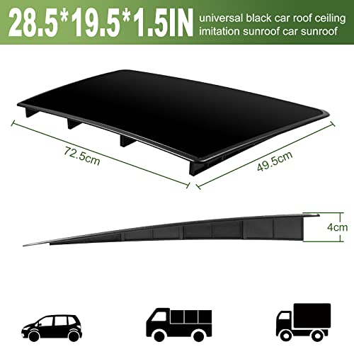 Donpida Car Sunroof Wind Deflector, Universal Car Sunroof Cover, Vent Insulator with Insulation Waterproof Surface, Moonroof Visor, with Waterproof Double Side Tape 28.5×19.5×1.5 Inch - Image 2