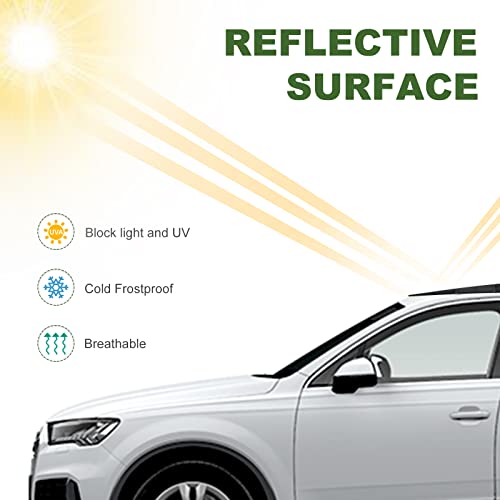 Donpida Car Sunroof Wind Deflector, Universal Car Sunroof Cover, Vent Insulator with Insulation Waterproof Surface, Moonroof Visor, with Waterproof Double Side Tape 28.5×19.5×1.5 Inch - Image 5
