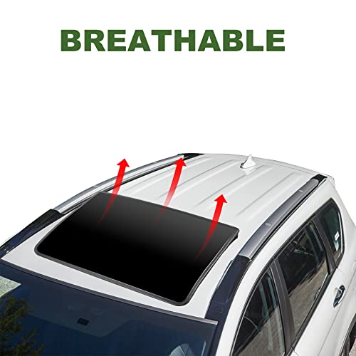 Donpida Car Sunroof Wind Deflector, Universal Car Sunroof Cover, Vent Insulator with Insulation Waterproof Surface, Moonroof Visor, with Waterproof Double Side Tape 28.5×19.5×1.5 Inch - Image 3