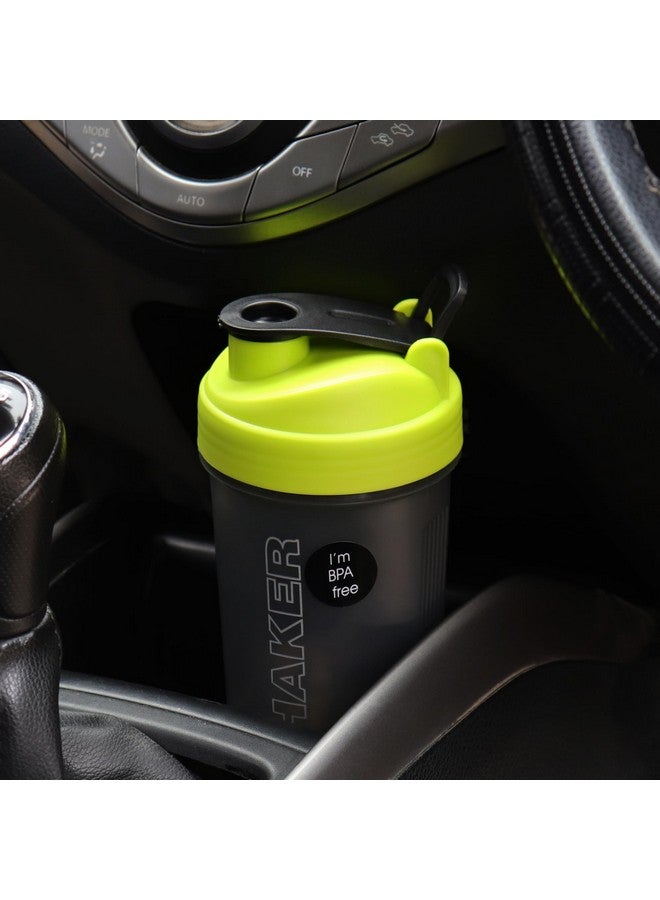 JAYPEE PLUS جايبي بلس ماكس شاكر مع كرة الخلط | شاكر بروتين للجيم | زجاجة جيم | زجاجات شاكر | شاكر سفر 700 مل، رمادي أخضر - Image 4