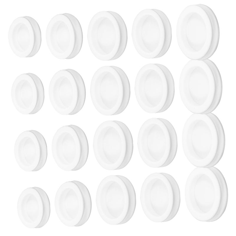 White Round Money Saving Box Seal 5 Pack Compatible with Coin Jars and Containers - Image 2