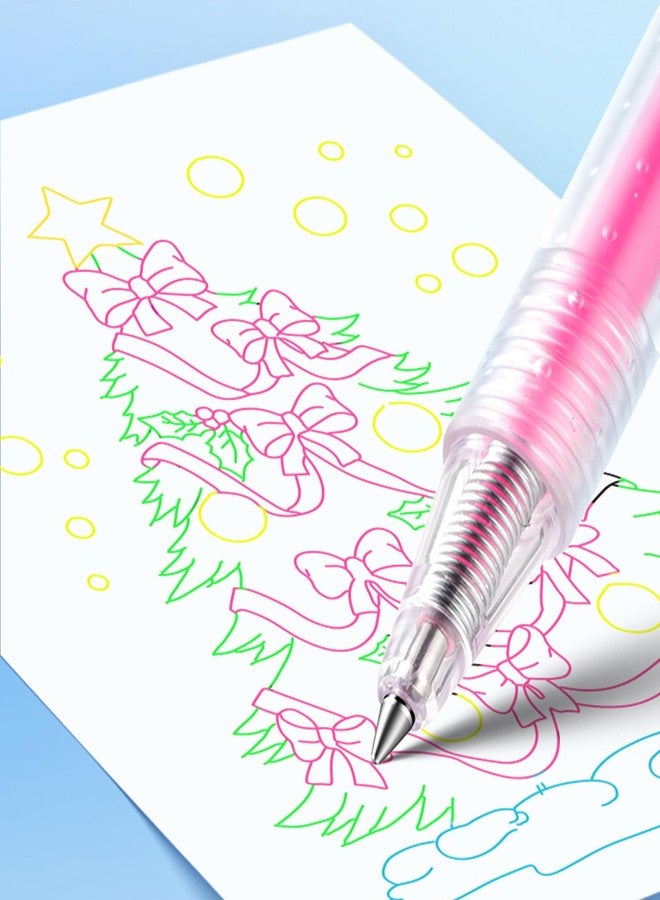 AIHAO Retractable Gel Pens, Drawing & Writing on Black Paper, Assorted Metallic, Neon, Milky & Vibrant Colors, 0.5mm Fine Point, Idea for School, Office, and Creative Projects - Image 5