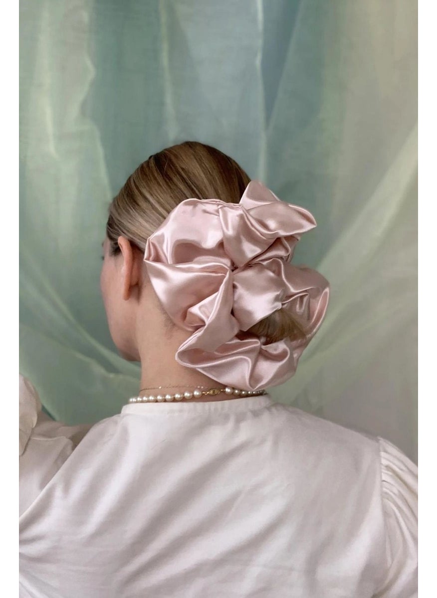 Bahels - Women's Xl Dusty Rose Color Luxury Satin Elastic Buckle - Image 1