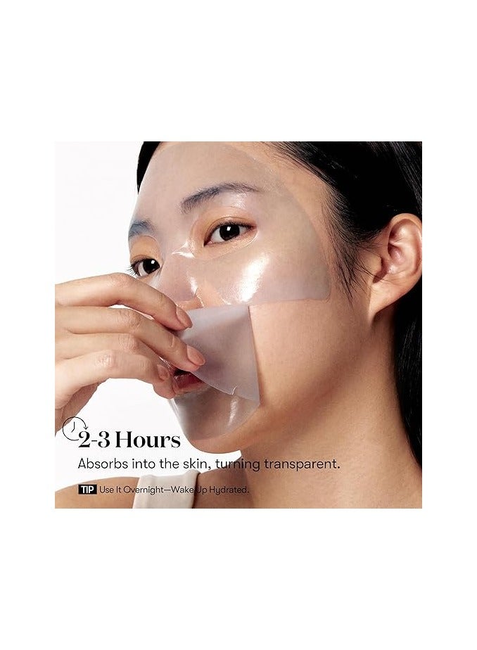 VT COSMETICS VT COSMETICS Hydrop Reedle Shot 100hl 2-Step Hydrogel Mask(34.5gx4ea) | Intensive Hydrating, Exosome Hyaluronic Acid, Dewy & Glass Skin, Overnight Melting Mask, Korean Facial Mask DROP REEDLE SHOT® 100hL 2STEP HYDROGEL MASK - Image 3