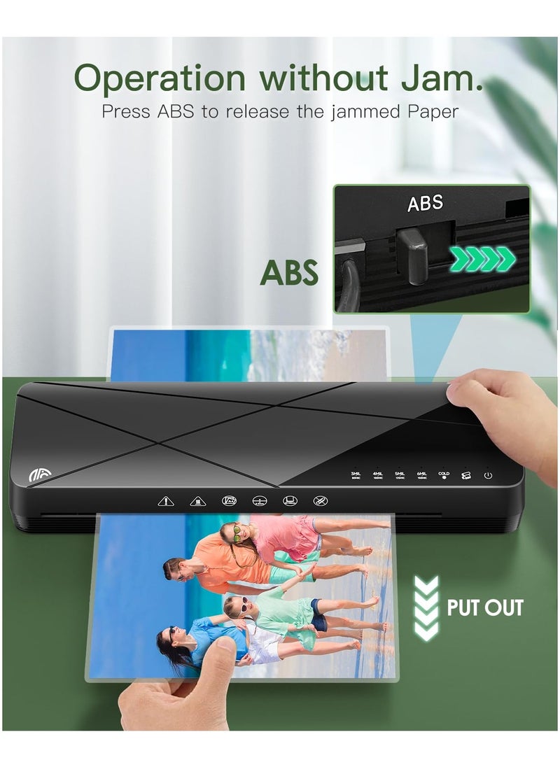 SYOSI - SYOSI A3 Laminating Machine Set - Hot and Cold Thermal Laminator 13 Inches with Laminating Sheets, 5-in-1 Lamination Machine with 6 Laminating Modes and Auto-Off for Home Office School - Image 1
