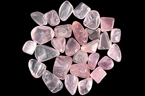 ZenQ 1 lb Rose Quartz Tumbled Stone Chips Crushed Natural Crystal Quartz Pieces - Image 2
