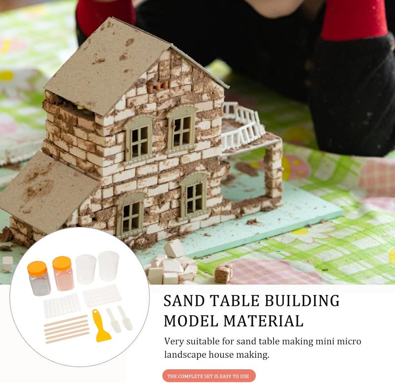 klarako Dollhouse Miniature Bricks Miniature Brick Making Tool Kit Mini Bricks Model Micro Landscape Figurine Accessories DIY Dollhouse Brick Decorations - Image 4