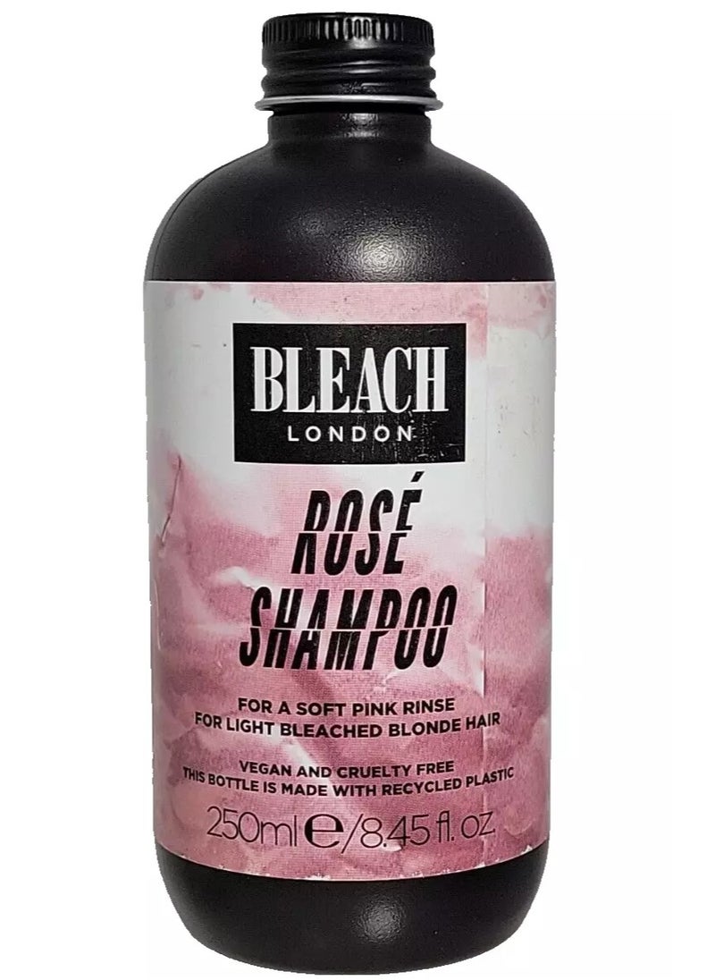 BLEACH LONDON - Rose Shampoo Soft Pink Rinse Vegan Free 250 mL - Image 1