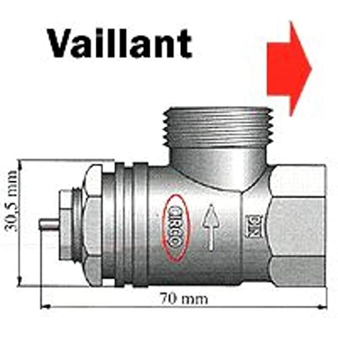 700097 RADIATOR VALVE ADAPTOR SUITABLE FOR VAILLANT RADIATOR - Image 2