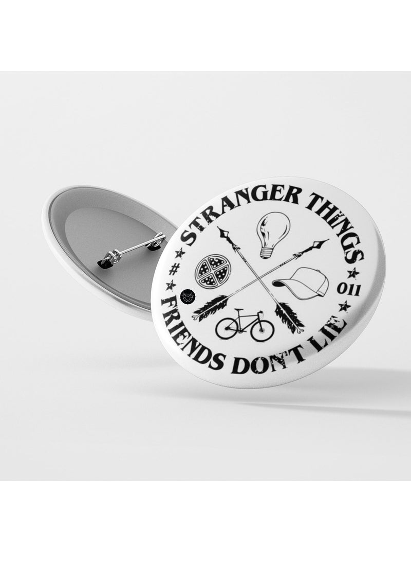 Reeman Design Stranger Things print brooch 