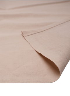 Home-Tex Design 3 Piece Hometex Design 100% Cotton King Size Printed Flat Sheet Set BEIGE SABLE - 1 Flat Sheet (240x260 cm) + 2 Pillow Covers (50x80 cm)  - Image 4