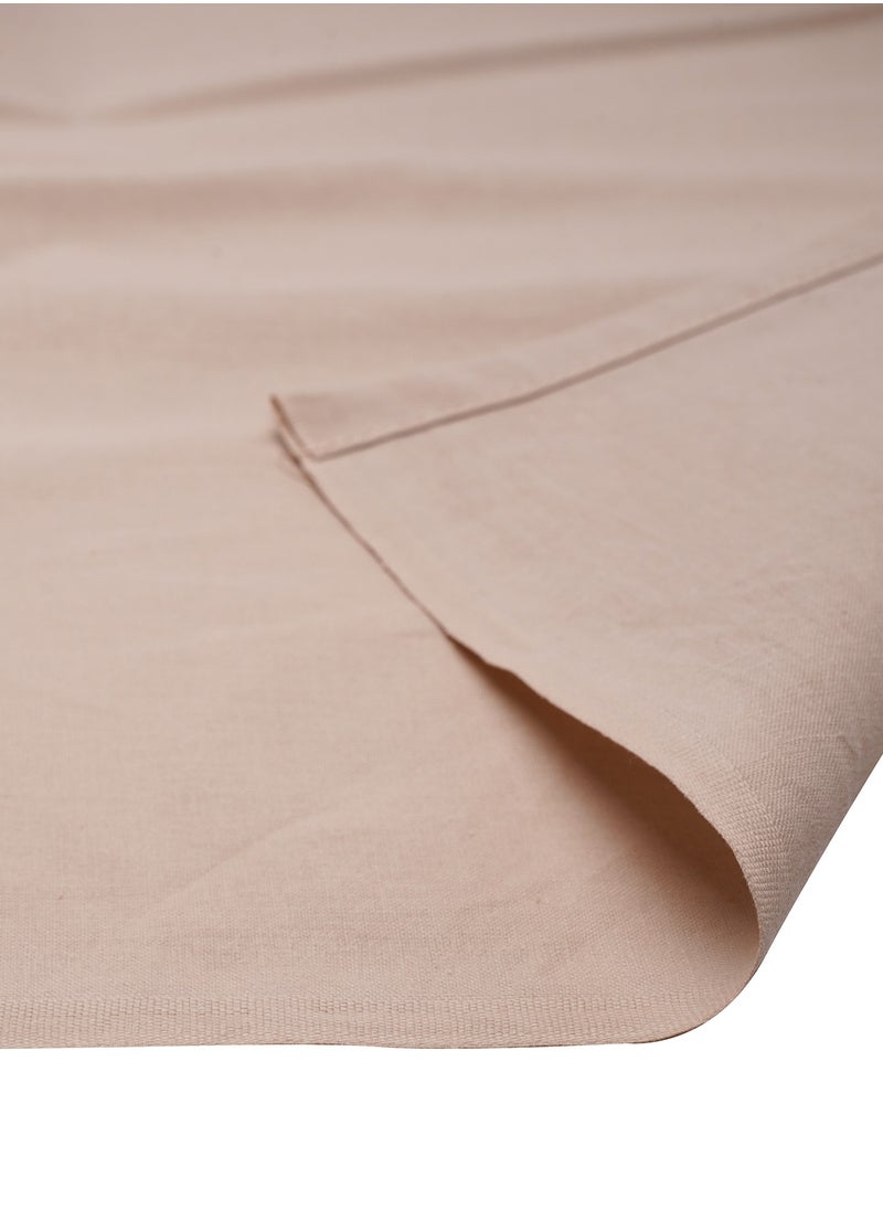 Home-Tex Design 3 Piece Hometex Design 100% Cotton King Size Printed Flat Sheet Set BEIGE SABLE - 1 Flat Sheet (240x260 cm) + 2 Pillow Covers (50x80 cm)  - Image 4