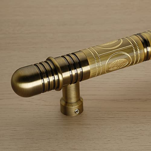 LAPO Full Brass 12 Inch Door Handle for Main Door, Bedroom Door Handle for Wooden, Glass Door, Pull-Push Door Handle for Home, Office, Hotel-Pack of 1 | Antique Finish | 3 Years Warranty - Image 4