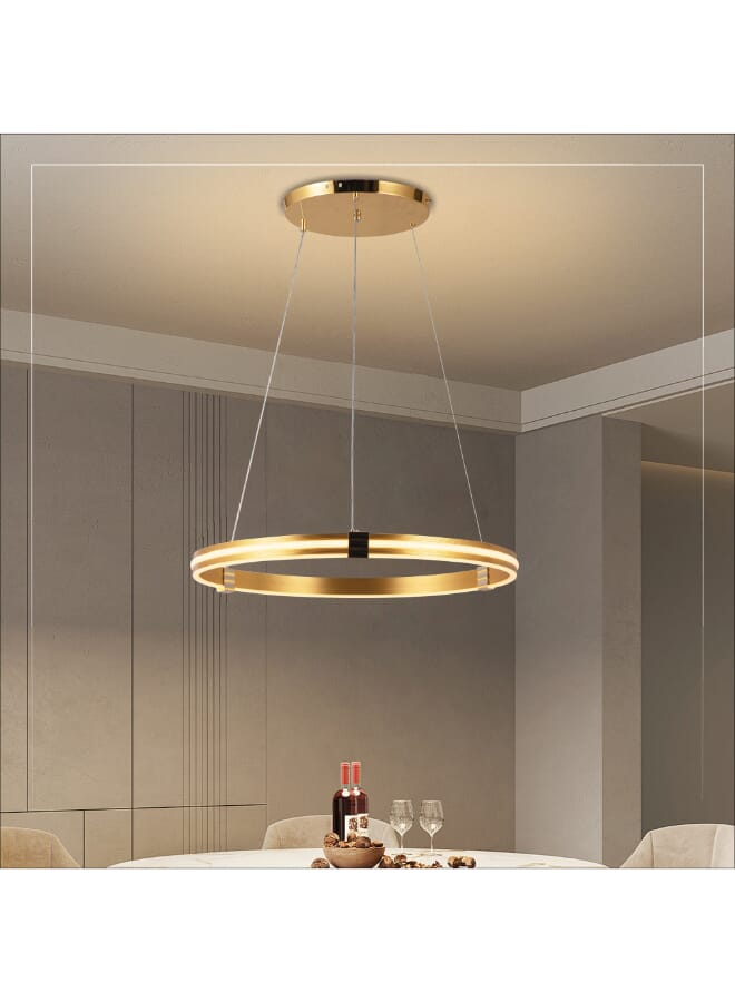 Best Power Luxury LED Chandelier With 3 Brightness Levels |134W Round Pendant Lamp 60CM Diameter Adjustable Height Ideal For Entryway Living Room Dining Room Bedroom - Image 3