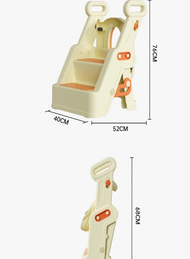 Berma Baby مقعد مرحاض، مقعد تدريب على استخدام المرحاض للأطفال الصغار، مقعد تدريب على استخدام المرحاض 2 في 1 مُحسّن للأولاد والبنات، سجادة مبطنة مقاومة للماء مع مسند خطوة غير قابل للانزلاق - Image 2