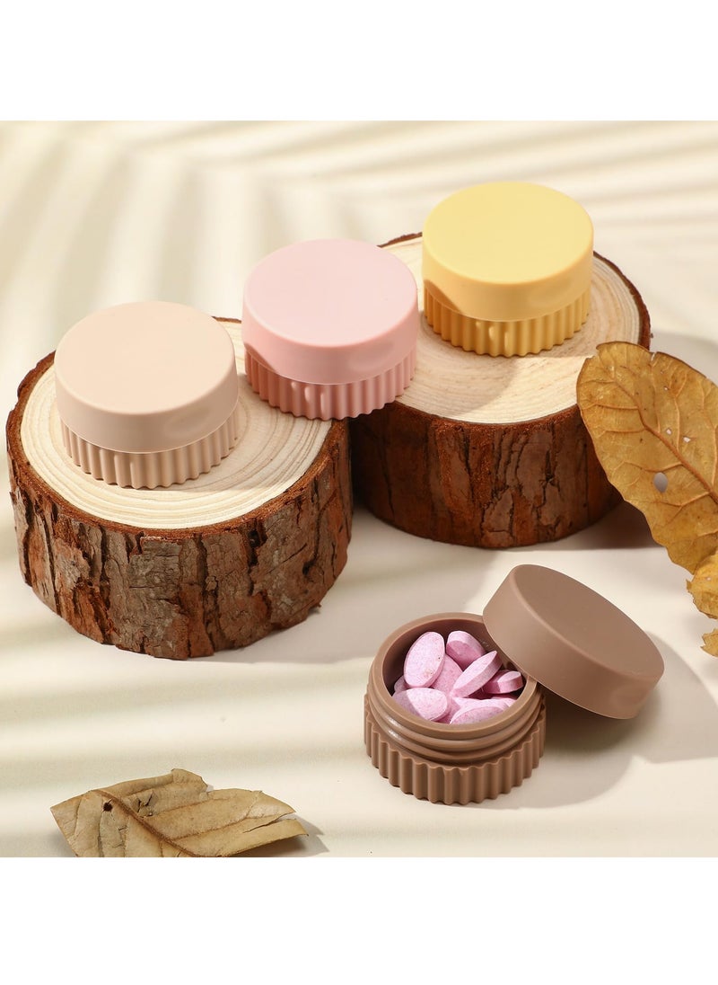 SYOSI - 4 Pcs Travel Containers for Toiletries 0.68 oz Small Silicone Cream Jars with Plastic Cap Lids Small Travel Size Empty Makeup Containers Leak Proof for Cosmetic Body Hand Skin Cream Bottles - Image 1