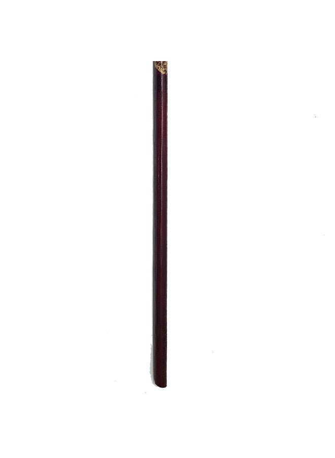 Aswan beech wood cane for men, burgundy - Image 2