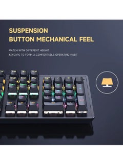 JERTECH Mechanical Gaming Keyboard RGB Backlight for Desktop ,104 Keys JK520  - Image 3