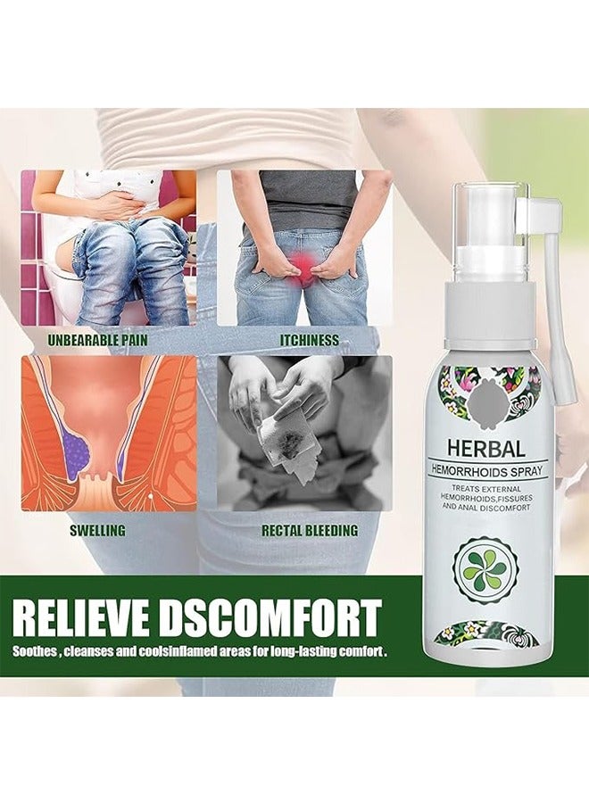 EELHOE Natural Herbal Hemorrhoids Relief Spray - Holistic Treatment for External and Internal Hemorrhoids with 100% Natural Herbal Extracts Formula - Image 2