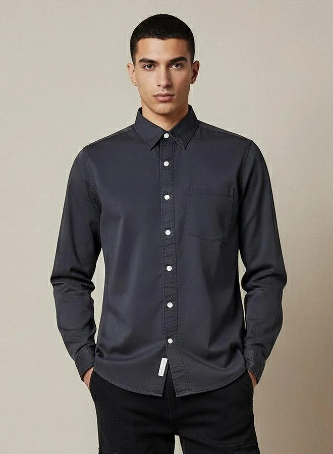 Lee Cooper Men Regular Fit Long Sleeve Shirt