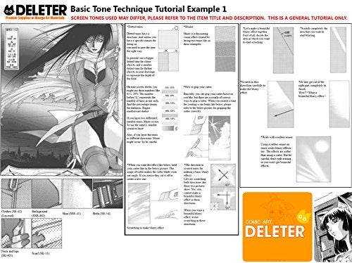 Deleter Screen Tone Jr JR-128 [Static Pattern 25%][Sheet Size 182x253mm (7.16"x9.96")] For Comic Manga Illustration Graphic Screentone - Image 3