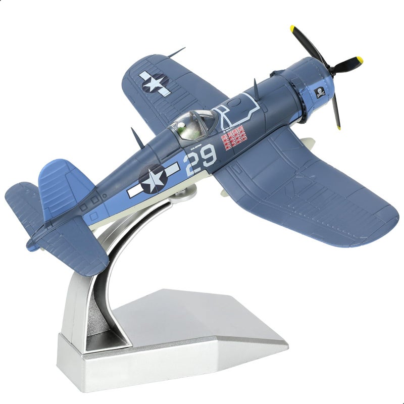 NUOTIE 172 Scale USA F4U Corsair Fighter Model World War II Vintage Warplane Metal Diecast Aircraft Military Display Airplane for Display Collection or Gift - Image 2