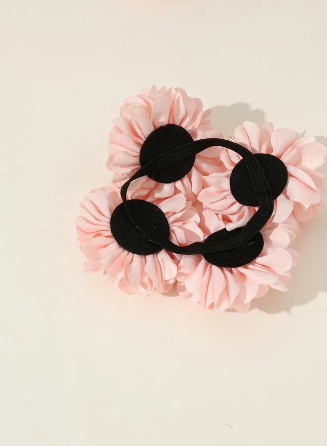 Take Two  Pack of 2 - Girls White Floral Chiffon Hair Ties for Women | Best Price UAE