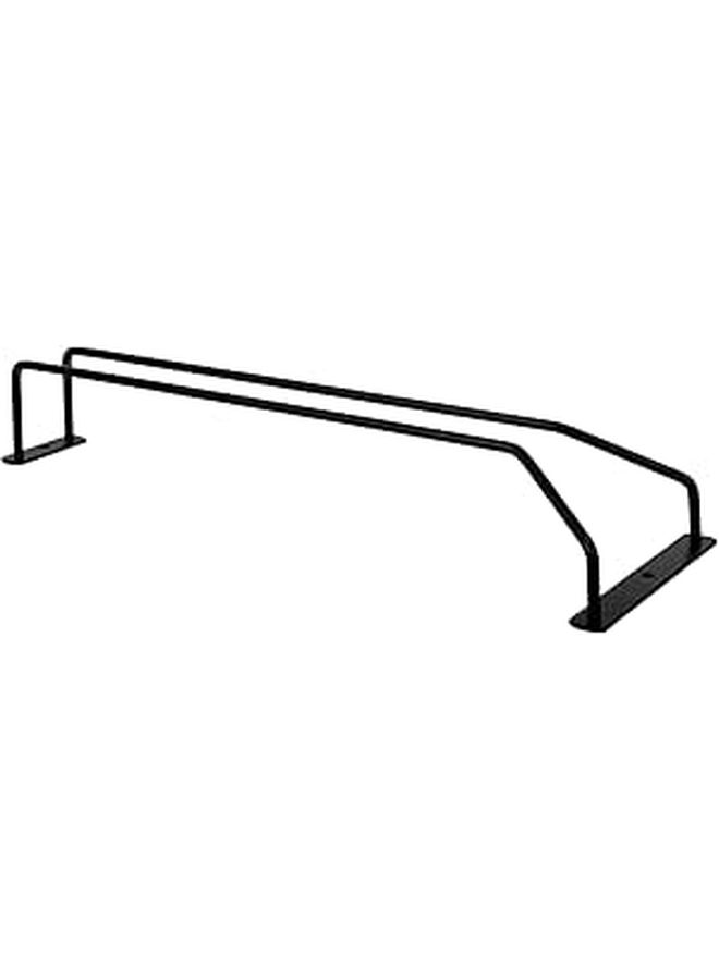 رفرف زجاجات النبيذ المعدني صف واحد 33 × 8 سم للمنزل بار كونترتوب غرفة الطعام عرض - Image 1