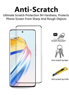 X-level 2 Pack HONOR X9b 5g Tempered Glass Screen Protector with Comfortable TouchFeeling,Easy Install, High Responsive Anti-scratch Anti-drop Anti-fingerprint PhoneDisplay Cover Accessory  - Image 3