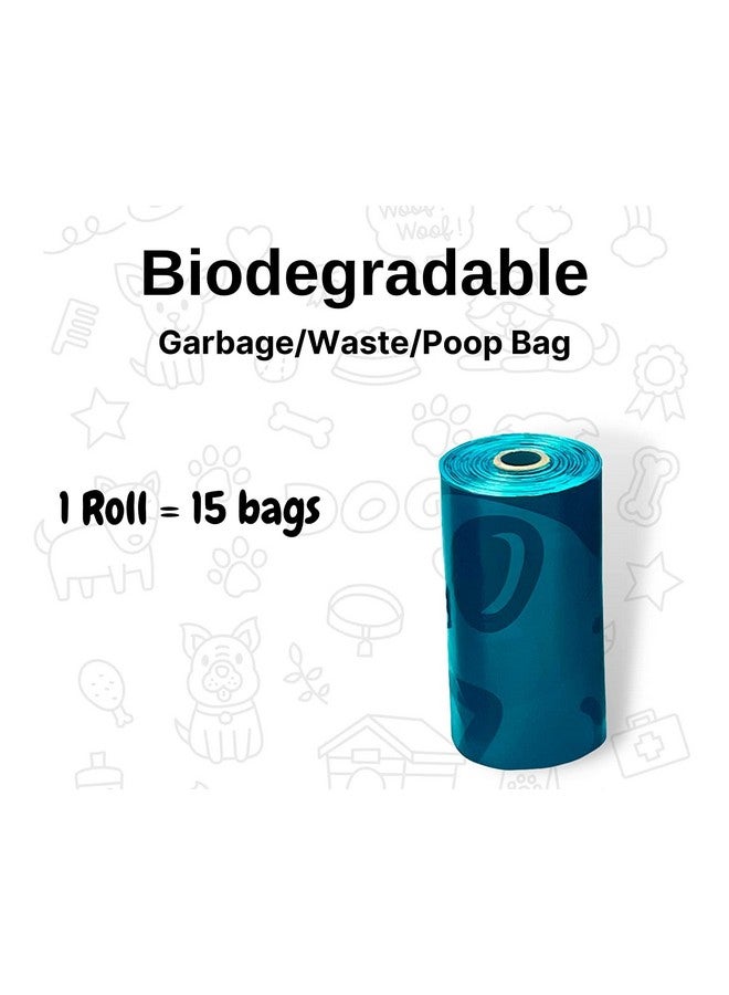 Biodegradable Garbage Poop Bags - 2 Rolls, 30 Bags With Poop Dispenser | Waste Poop Bags For Dogs & Cats | Leak Proof, Eco-Friendly Disposable Bags For Pets (Dispenser + 2 Poop Bag) - Image 3