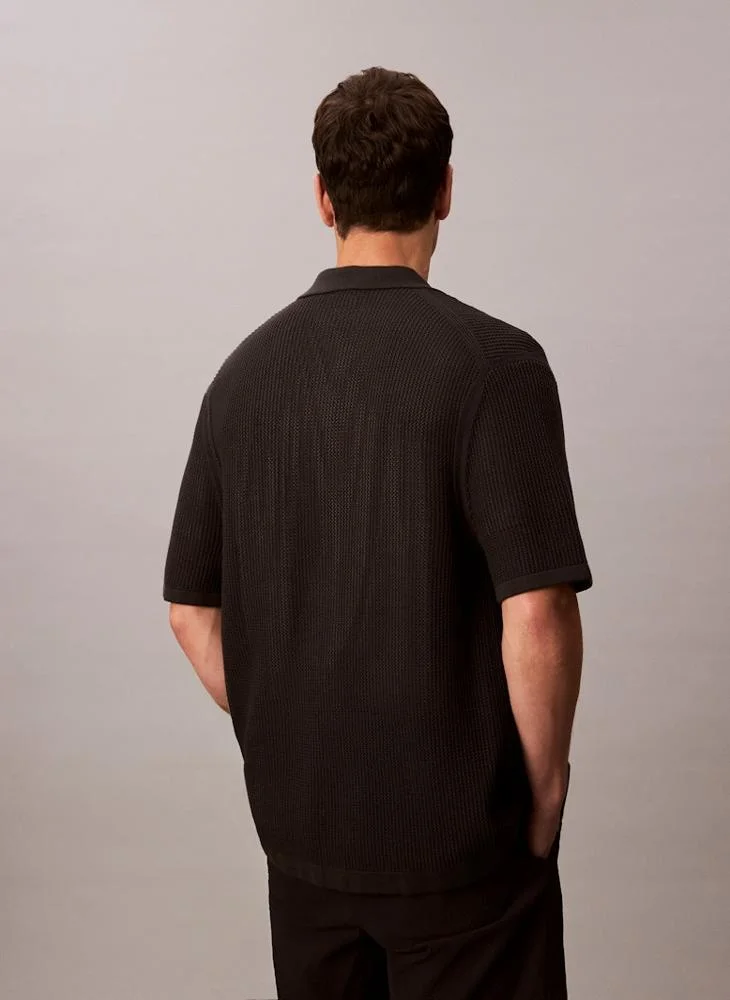كالفن كلاين جينز Cotton Mesh Jumper