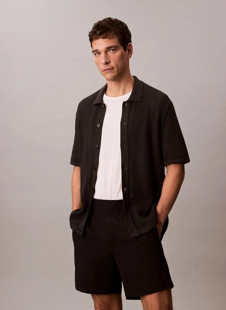 كالفن كلاين جينز Cotton Mesh Jumper