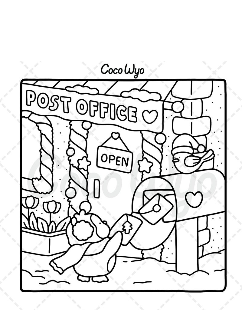 General Comfy Days: Stress Relief Coloring Book for Adults & Teens - Cute Animal Characters in Cozy Hygge Scenes, Mindfulness Art Therapy for Relaxation & Anti-Anxiety (Cozy Spaces Series)  - Image 5
