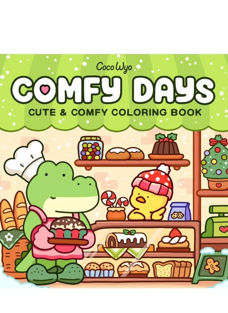 General Comfy Days: Stress Relief Coloring Book for Adults & Teens - Cute Animal Characters in Cozy Hygge Scenes, Mindfulness Art Therapy for Relaxation & Anti-Anxiety (Cozy Spaces Series)  - Image 1
