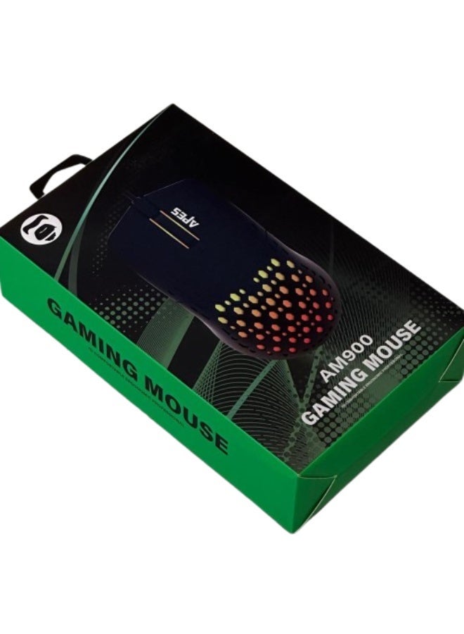 APES AM900 Gaming Mouse – RGB Lighting, High Precision, Ergonomic Design - Image 1