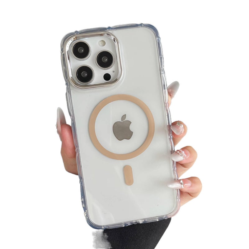 غطاء MagSafe | مقاوم للصدمات | مغناطيسي | مقاوم للصدمات لـ iPhone 14 / 14 Plus / 14 Pro / 14 Pro Max | رمادي - Image 4