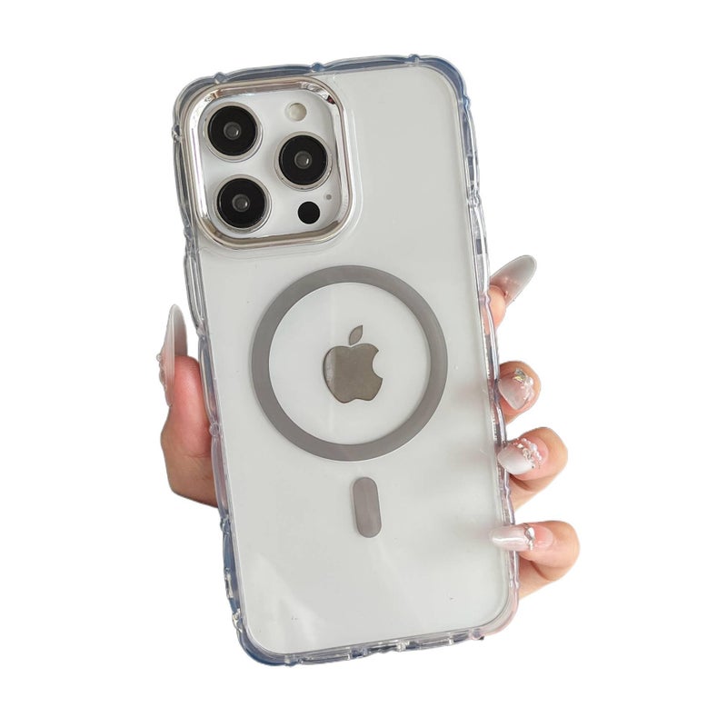 غطاء MagSafe | مقاوم للصدمات | مغناطيسي | مقاوم للصدمات لـ iPhone 14 / 14 Plus / 14 Pro / 14 Pro Max | رمادي - Image 1