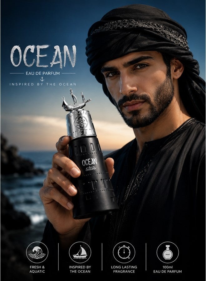Nabeel Ocean Eau De Parfum 100ML Long Lasting Luxury Unisex Perfume for Men and Women - Image 5