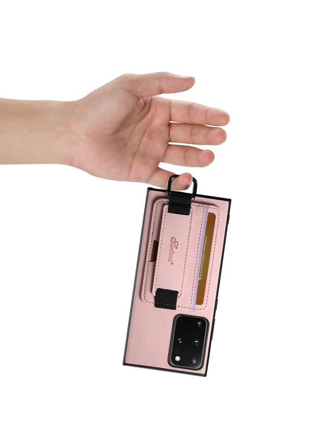 Suteni Case For Samsung Galaxy Note20 5G H13 Litchi Leather Wrist Strap Wallet Back Phone Case - Image 5