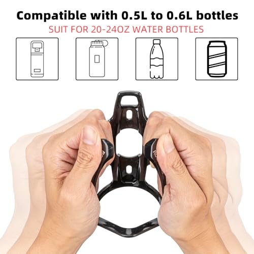 ROCKBROS Bike Water Bottle Holder Ultra-Light Bicycle Bottle Cages with Screws Tool, Universal Bike Cup Holder for Road MTB Mountain Bikes Cycling Accessories（2 Pack） - Image 5