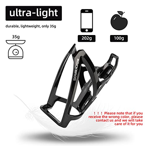 ROCKBROS Bike Water Bottle Holder Ultra-Light Bicycle Bottle Cages with Screws Tool, Universal Bike Cup Holder for Road MTB Mountain Bikes Cycling Accessories（2 Pack） - Image 4